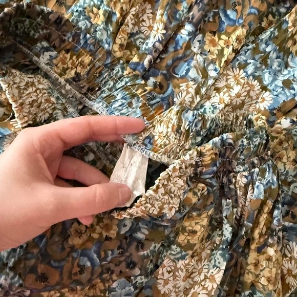 vintage floral maxi skirt - Picture 4 of 5